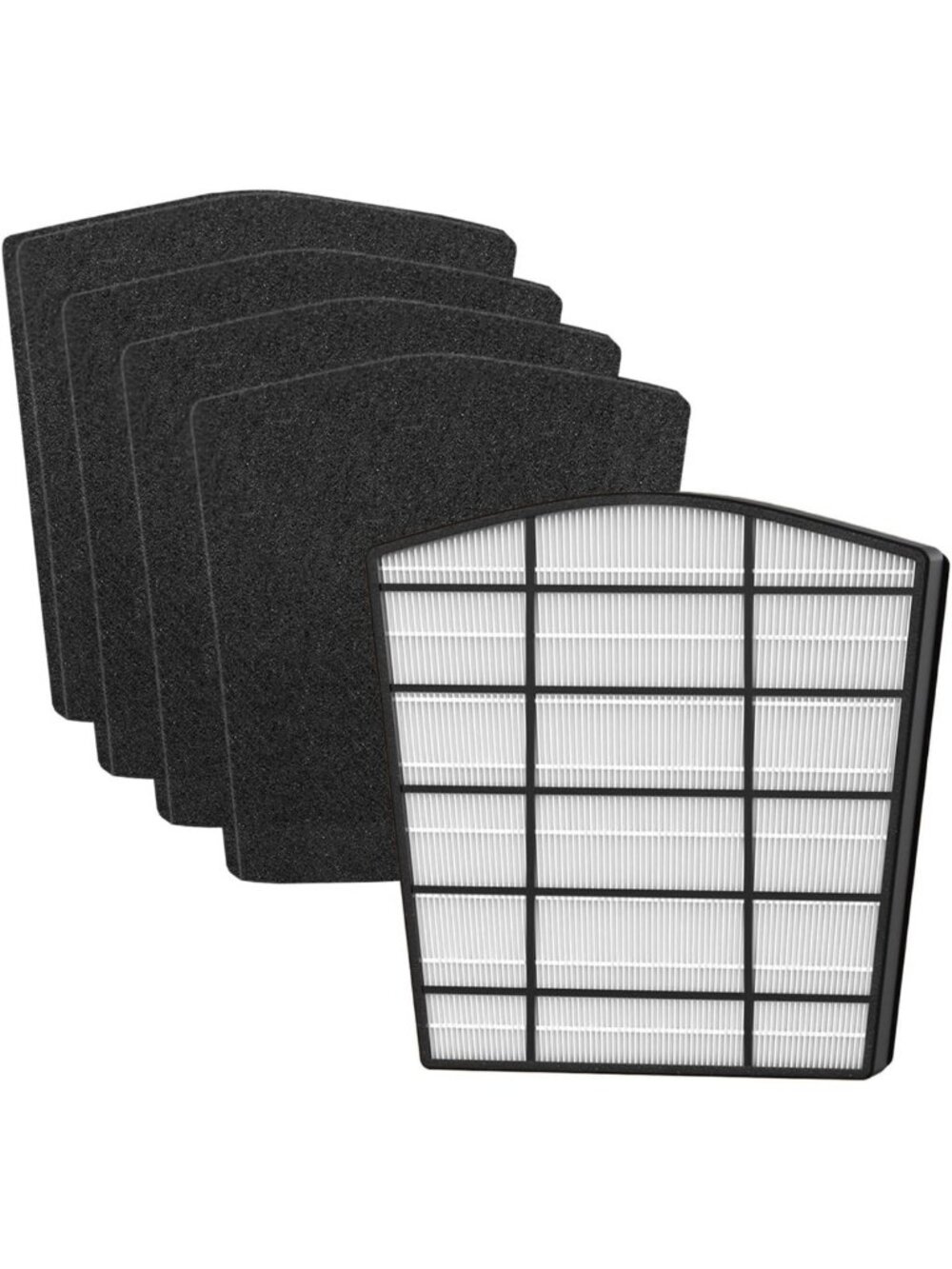 Air Purifier Filter Set - 1 Main + 4 Carbon Filters for Clean Air Quality